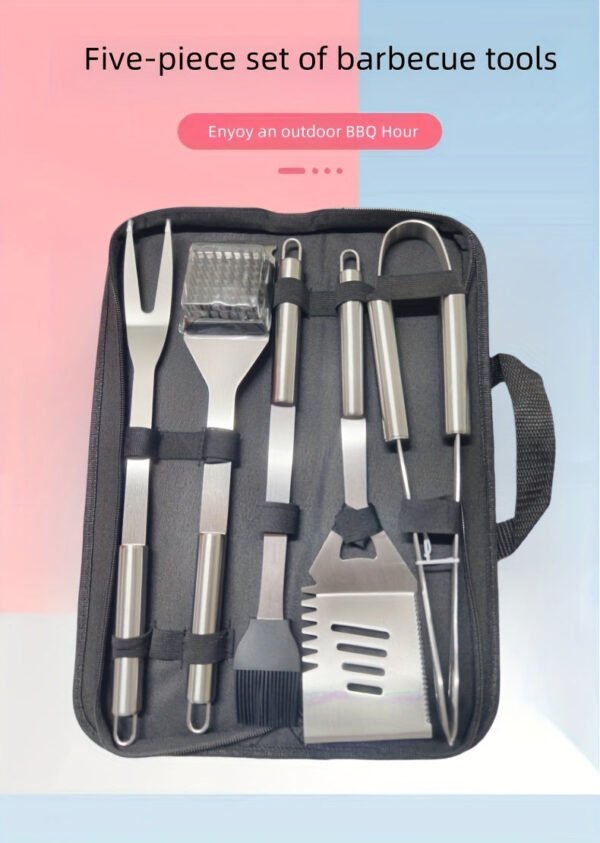Stainless Steel Barbecue Tool Set Outdoor Camping Picnic BBQ Barbecue Utensils Cooking Tool Combination Set