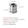 Mini Stainless Steel Portable Outdoor Camping Stove - Durable, Wood Burning, No Ignition Function, Perfect for Backpacking, Hiking, and Outdoor Adventures!