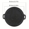 Versatile Non-Stick Bbq Grill Pan - Perfect For Grilling Steaks & Meat | Ideal For Indoor/Outdoor Cooking | Great For Camping, Picnics & Home Kitchen Use | Cast Iron Construction | Essential Barbecue Accessory
