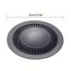 Cast Iron Korean-style Barbecue Grilling Plate - Non-stick Indoor & Outdoor Smokeless BBQ Tray for Meat and Vegetables - Compatible with Electric, Gas, Propane Stoves