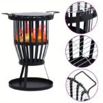 1722151094494-314dfa07f47e40b98ab78afc890322cf-goods Garden Fire Pit Basket with BBQ Grill Steel 47.5 cm