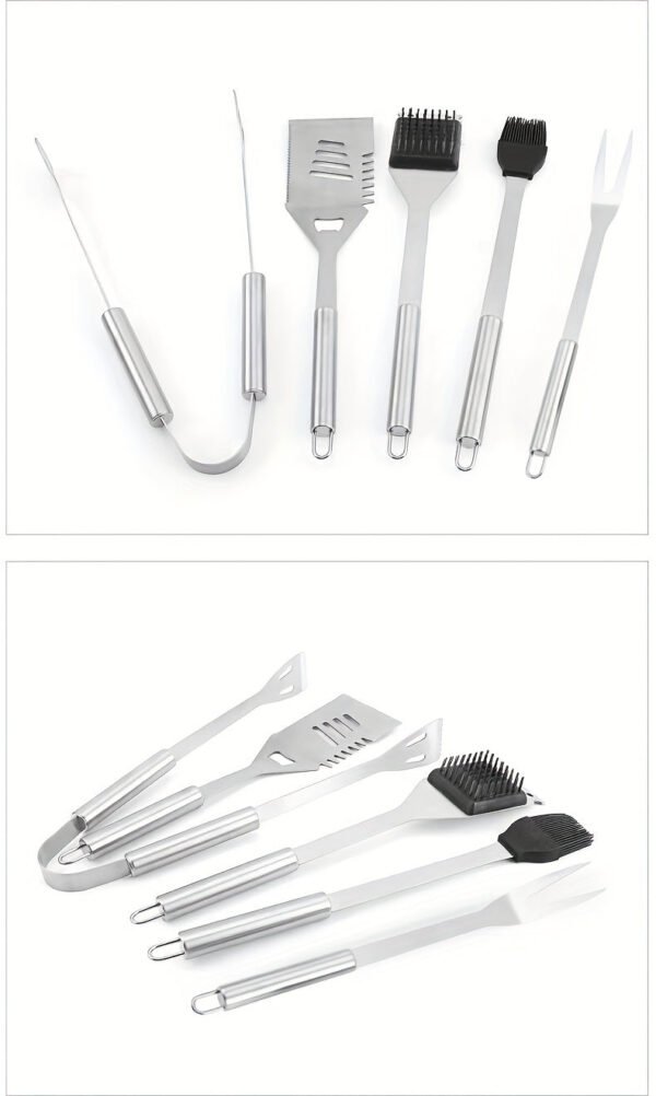 Stainless Steel Barbecue Tool Set Outdoor Camping Picnic BBQ Barbecue Utensils Cooking Tool Combination Set