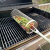 Stainless Steel BBQ Grill Cage - Portable Outdoor Camping Cooker, Durable Round Barbecue Accessory