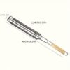 2/4pcs, Kebab Grilling Basket, Portable Stainless Steel Kebab Barbecue Grilling Basket, Hot Dog Barbecue Cage, Sausage Grill Tongs, Barbecue Tongs With Wooden Handle, Kebab Grilling Basket, Nonstick Kabob Grilling Baskets, BBQ Tool, BBQ Accessaries