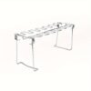 1set Stainless Steel Barbecue Grill Chicken Leg Rack + Tray Set/ Only 1pc Chicken Leg Rack, Outdoor Barbecue Rack Double-layer Vegetable Meat Rack, Kitchen Supplies, Kitchen Accessories, BBQ Accessories