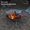 Hexagonal Folding Wood Stove - Portable, Multifunctional Charcoal BBQ Camping Fire Table with Folding Design for Outdoor Adventures