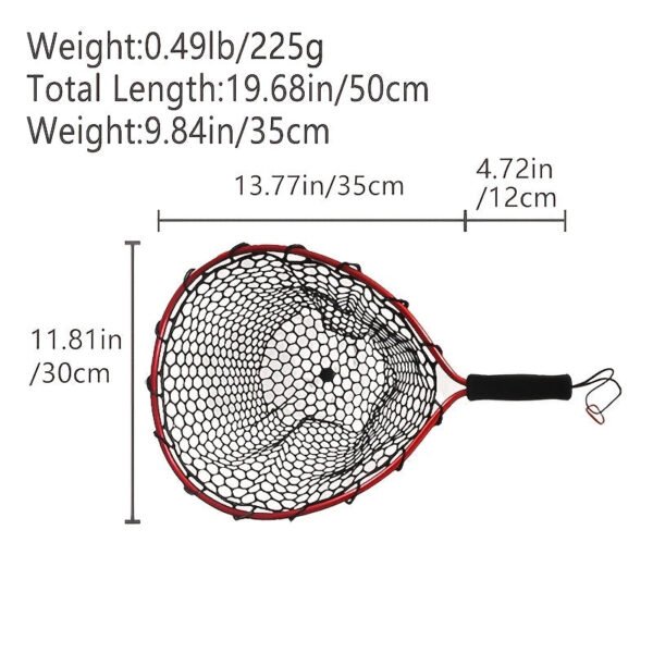 Ultralight Aluminum Alloy Fly Fishing Landing Net Durable and Lightweight, Ideal for Anglers Streamside Adventures