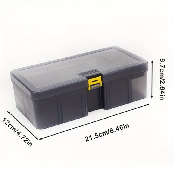 2c5b0891edecca730e19654868177844.jpg Double-Layer Fishing Tackle Box Durable Plastic Storage with Multiple Compartments
