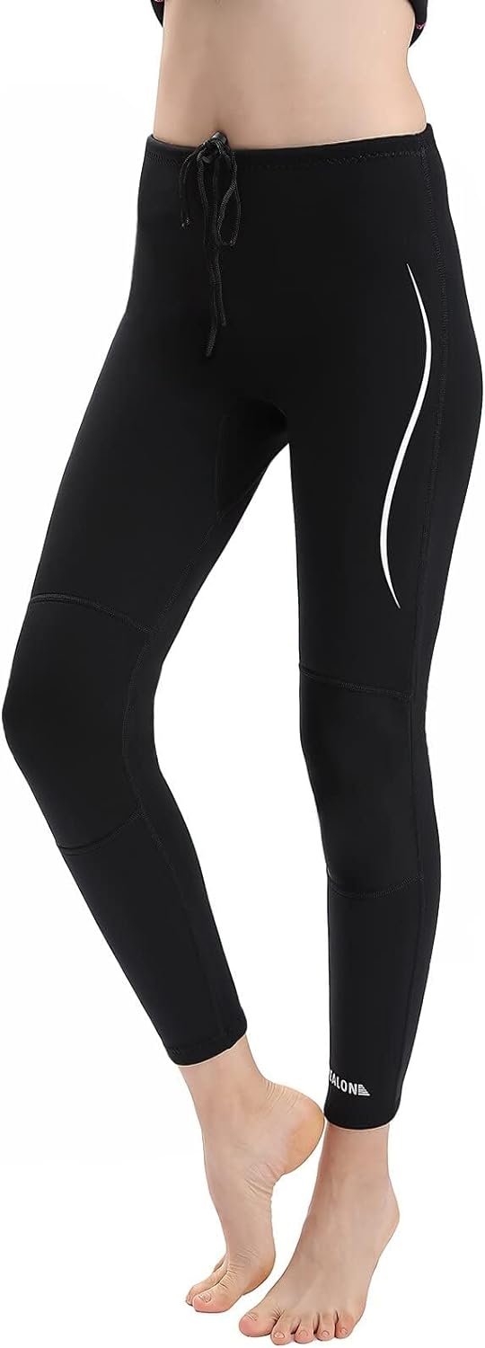 Wetsuit Pants Men Womens Wet Suits Swim Tights 3mm Neoprene Swimming Leggings 2mm Long Diving Surfing Kayak Pant Keep Warm for Workout Scuba Snorkeling Canoeing Water Sports