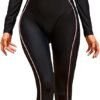 Women's Full Body Wetsuit Surfing Diving Suit Scuba Dive Skin Rash Guard One Piece Long Sleeve Zip Quick Dry Sunsuit