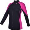 Women Wetsuit Top Swim Jacket Mens Youth Wet Suit Shirt 2mm Neoprene Thermal Swimsuit Front Zip Long Sleeve Cold Water Keep Warm Snorkeling Diving Surfing