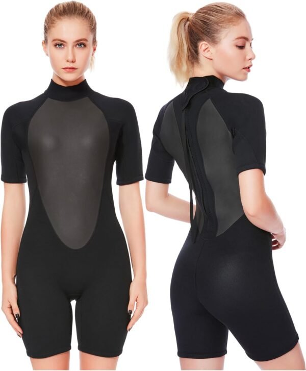 619_khojOuL._AC_SL1500-20240618-095344.jpg Shorty Wetsuit Women 2mm 3mm, Wet Suits for Mens in Cold Water, Neoprene Scuba Diving Suit for Surfing Swimming Snorkeling
