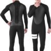 Men Wetsuit Neoprene Wet Suits Womens 3mm Full Body Long Sleeves Front Zipper Swimsuit for Scuba Diving Swimming Surfing Adult in Cold Water