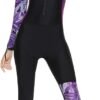 Women's Full Body Wetsuit Surfing Diving Suit Scuba Dive Skin Rash Guard One Piece Long Sleeve Zip Quick Dry Sunsuit