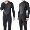 Men Wetsuit Neoprene Wet Suits Womens 3mm Full Body Long Sleeves Front Zipper Swimsuit for Scuba Diving Swimming Surfing Adult in Cold Water