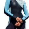Women's Limestone Neoprene Wetsuit Shorty Wet Suits for Women in Cold Water Long-Sleeve Half Leg Water Suits Springsuit for Scuba Diving Surfing Kayaking Canoeing Snorkeling Swimming - 2.0mm