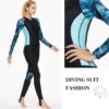 Women's Full Body Wetsuit Surfing Diving Suit Scuba Dive Skin Rash Guard One Piece Long Sleeve Zip Quick Dry Sunsuit