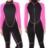 Men Wetsuit Neoprene Wet Suits Womens 3mm Full Body Long Sleeves Front Zipper Swimsuit for Scuba Diving Swimming Surfing Adult in Cold Water