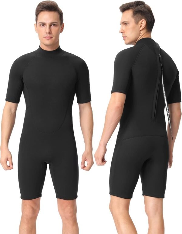 61x_nu_1tUL._AC_SL1500-20240618-095353.jpg Shorty Wetsuit Women 2mm 3mm, Wet Suits for Mens in Cold Water, Neoprene Scuba Diving Suit for Surfing Swimming Snorkeling