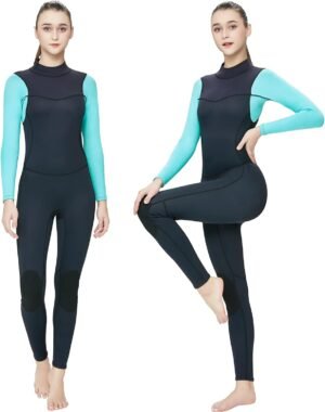 61yYM7VIaRL._AC_SL1500-20240618-095147.jpg 3mm Wetsuit Men and Women,Neoprene Wetsuit for Men and Women Keep Warm in Cold Water Wetsuit Women 3/2mm Womens Wetsuit Thermal Neoprene Diving Suit Windproof Surfing Suit Scuba Suit Women 3mm