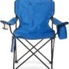 Camping Chair Large, Mesh Back, Portable Folding Chair with Cup Holder, Heavy Duty for Outdoor Events