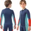 Kids Wetsuit Top Boys Wetsuit Jacket 2mm Keep Warm in Cold Water Wet Suit Top Toddler T4 3T Scuba Diving Snorkeling Swimming Paddle Boarding Kayaking