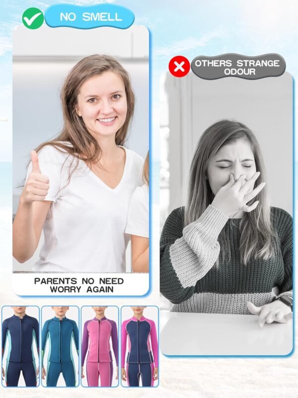 Kids Wetsuit Top Boys Wetsuit Jacket 2mm Keep Warm in Cold Water Wet Suit Top Toddler T4 3T Scuba Diving Snorkeling Swimming Paddle Boarding Kayaking