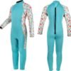 Kids Wetsuit for Toddler Girls Boys and Youth,3mm Neoprene Swimsuits Children Wet Suits 2mm Shorty/Full Long Sleeve Back Zip in Cold Water Warmth for Swimming Diving Jet Skiing Surfing