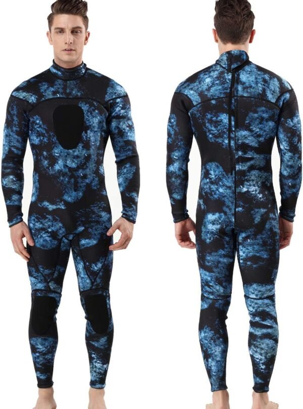 Unisex Neoprene 3mm Scuba Diving Suit One Piece Mens Camo Full Body Spearfishing Wetsuit