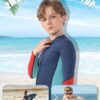 Kids Wetsuit Top Boys Wetsuit Jacket 2mm Keep Warm in Cold Water Wet Suit Top Toddler T4 3T Scuba Diving Snorkeling Swimming Paddle Boarding Kayaking