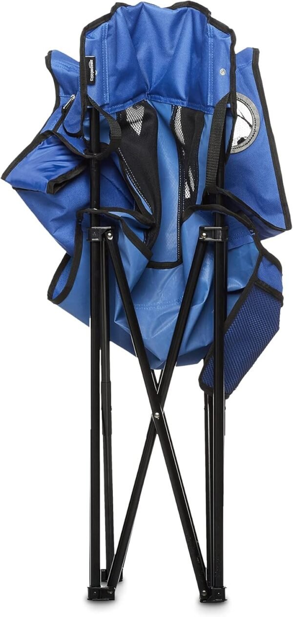 Camping Chair Large, Mesh Back, Portable Folding Chair with Cup Holder, Heavy Duty for Outdoor Events