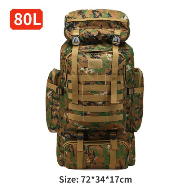 80L Tactical Backpack 600D Oxford Cloth Waterproof Trekking Fishing Hunting Bag Molle Backpack Outdoor Sport Military Rucksacks