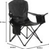 Camping Chair Large, Mesh Back, Portable Folding Chair with Cup Holder, Heavy Duty for Outdoor Events