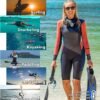 Women's Limestone Neoprene Wetsuit Shorty Wet Suits for Women in Cold Water Long-Sleeve Half Leg Water Suits Springsuit for Scuba Diving Surfing Kayaking Canoeing Snorkeling Swimming - 2.0mm