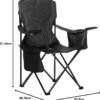 Camping Chair Large, Mesh Back, Portable Folding Chair with Cup Holder, Heavy Duty for Outdoor Events
