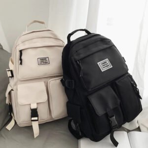 A-Load-Of-Multi-pocket-Men-and-Women-Universal-Nylon-Large-capacity-Leisure-Simple-Schoolbag-Insert-1.jpg A Load Of Multi-pocket Men and Women Universal Nylon Large-capacity Leisure Simple Schoolbag Insert Buckle Computer Backpack