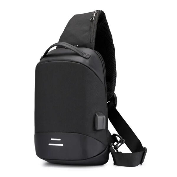 Chest bag USB charge shoulder bag men messenger bags male waterproof sling chest bag boy travel bagpack men cross body bags