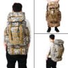Large Capacity Waterproof Outdoor Camouflage Tactical Backpack Men 70L Military Backpack Travel Backpack for Men Hiking Bag
