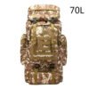Large Capacity Waterproof Outdoor Camouflage Tactical Backpack Men 70L Military Backpack Travel Backpack for Men Hiking Bag