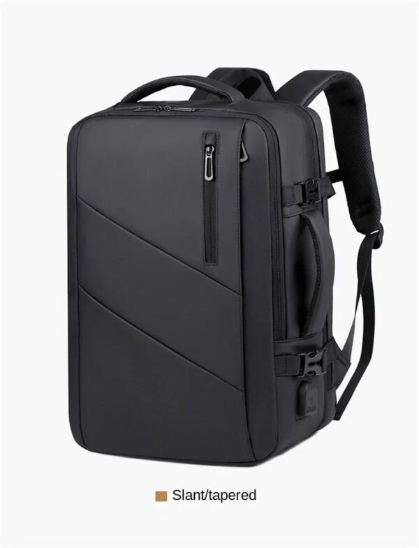 Men Large Capacity Multifunctional Extensible USB Rechargeable Hand-held Bag Men Waterproof Business Travel Computer Backpack
