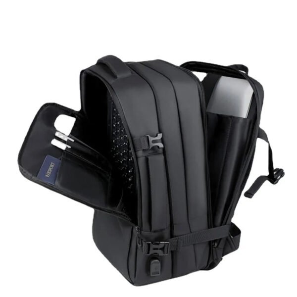 Men Large Capacity Multifunctional Extensible USB Rechargeable Hand-held Bag Men Waterproof Business Travel Computer Backpack