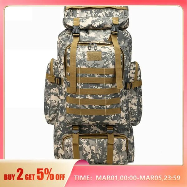 Outdoor Camouflage Backpack Men Large Capacity Waterproof Outdoor Military Backpack Travel Backpack for Men Hiking Bag