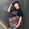 Retro Handbag Briefcase Men Large Capacity Top-Handle Bags With Strap Fashion Men's Crossbody Bag Shoulder Messenger Bag Handbag