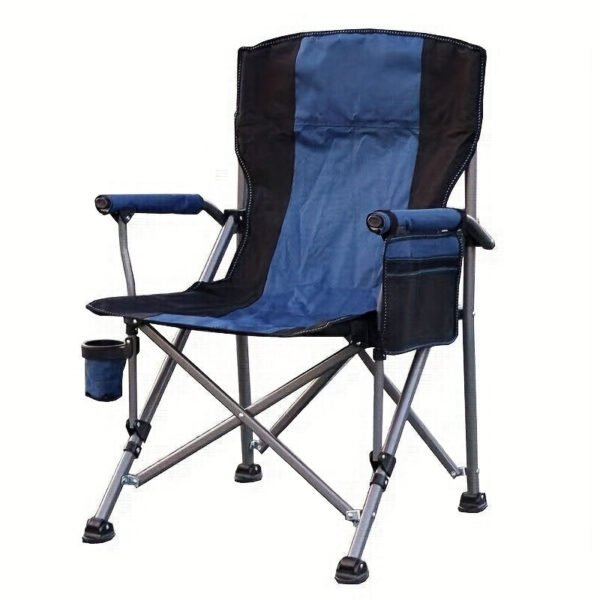 Folding Fishing Chair Portable Recliner with Side Pocket, Lightweight and Durable for Camping, Beach, and Outdoor Adventures